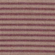 Homespun Fabric - Ticking - Burgundy - 5 Yards